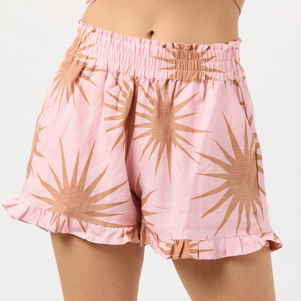 Anthropologie Tiare Hawaii Dixie Linen Pull-On Shorts - Picture 12 of 15